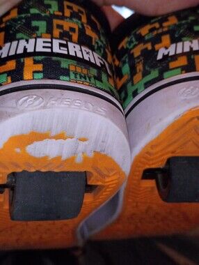Minecraft Heelys Roller Shoes - Green & Orange
